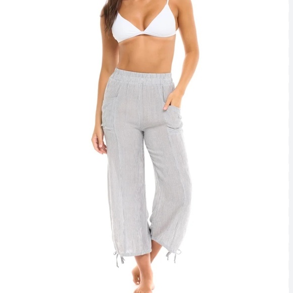 Body Glove,Penny Pants in Grey,Beach Pants,YachtWear,Sinfully Soft, Lightweight - Picture 1 of 12